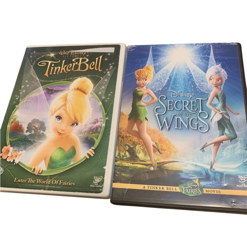 Disney Fairies Tinker Bell DVD Lot - The Original & Secret of the Wings